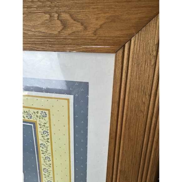 80s Vintage 3 Ducks Geese Framed Art Print Cottage Core  24.5 X 20.5 Inches - Picture 6 of 8